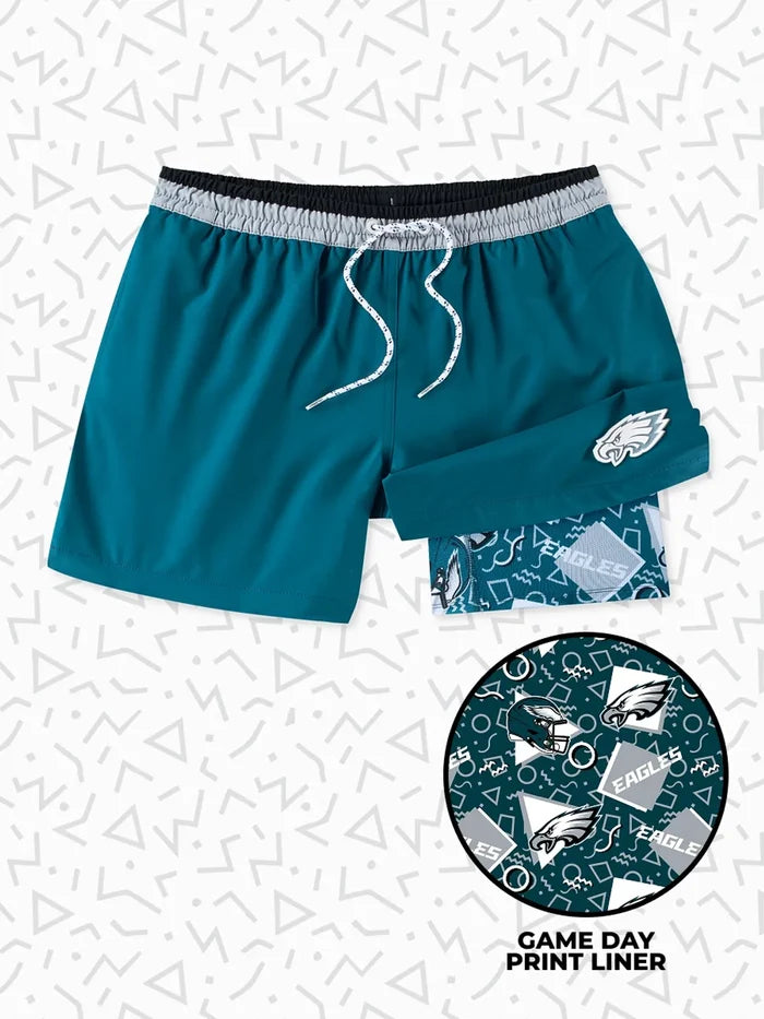 The Secret Eagles 5.5" (Classic Lined Swim Trunks) - Image 1 - Chubbies Shorts