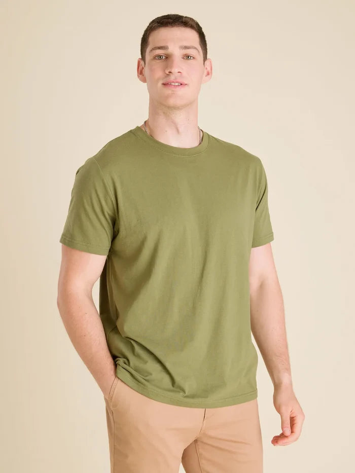 The Self Motivator (Non Pocket Graphic Tee) - Olive - Image 1 - Chubbies Shorts