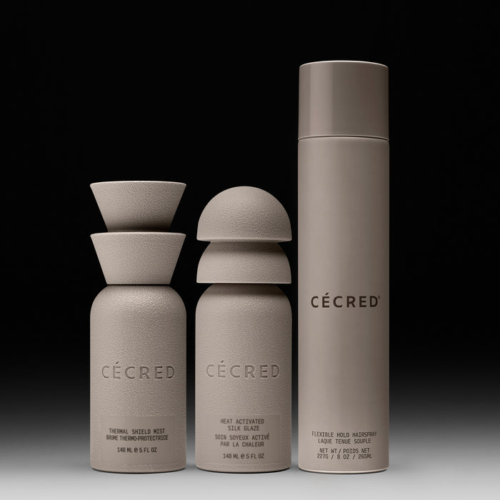 Cécred The Silk Glaze Look Bundle on a black background