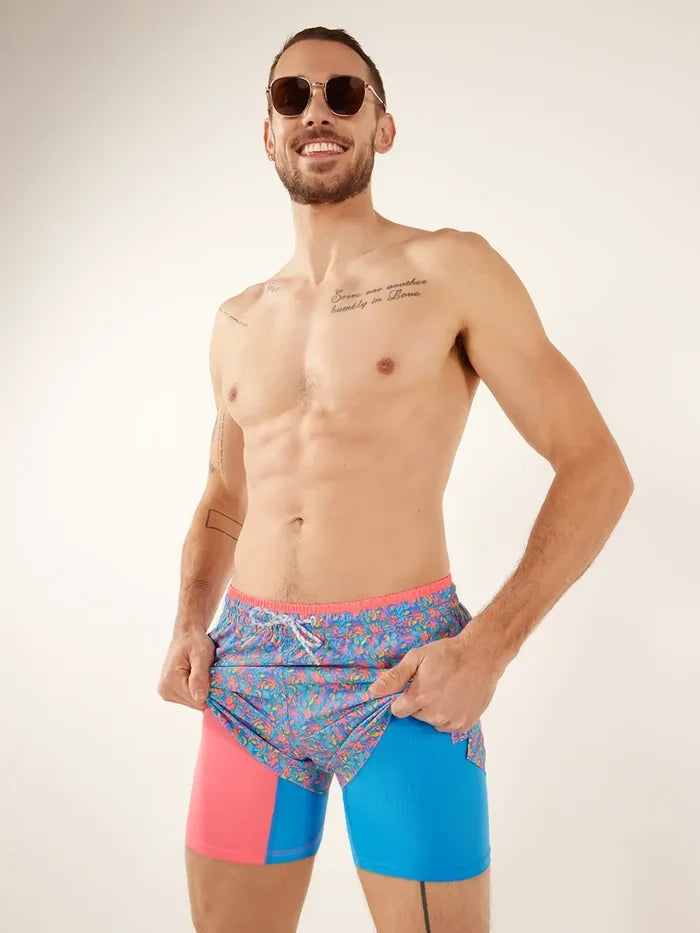 The Spades 4" (Classic Lined Swim Trunk) - Image 1 - Chubbies Shorts
