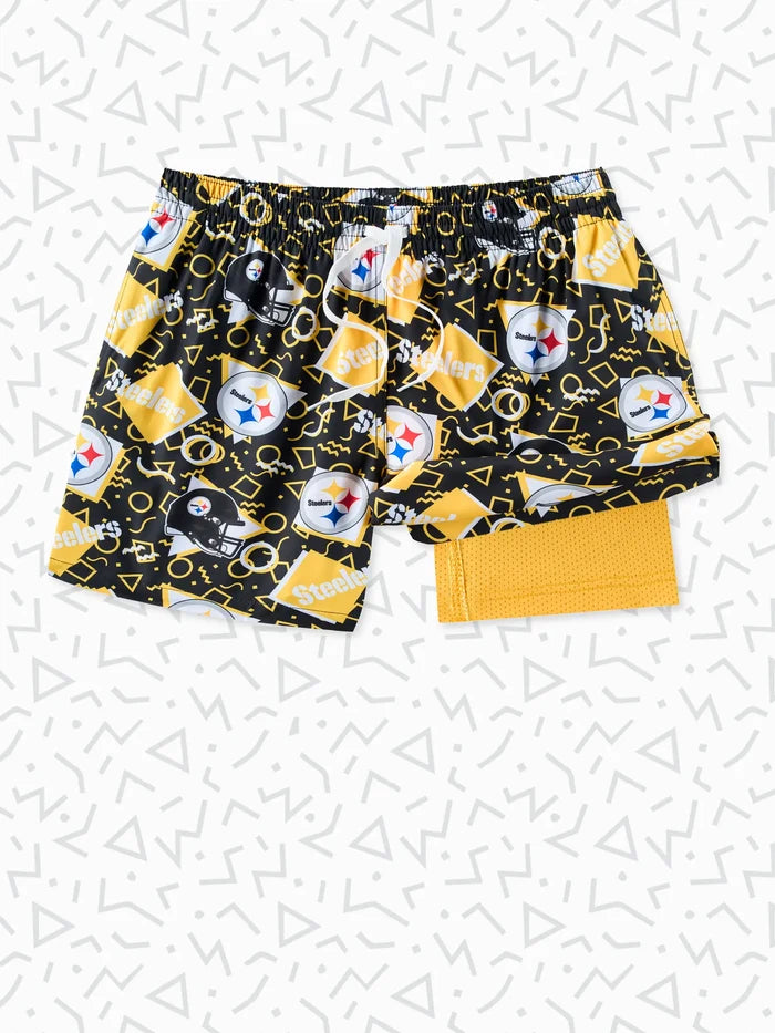 The Steelers Game Day Fit 5.5" (Classic Lined Swim) - Image 1 - Chubbies Shorts