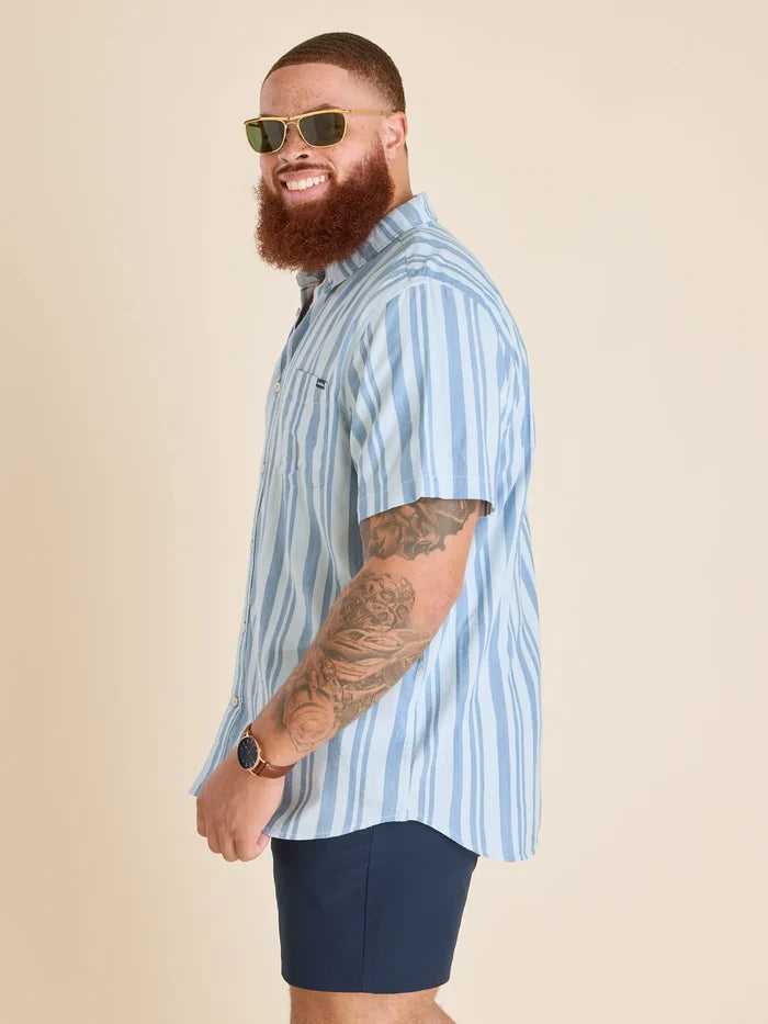 The Striped Up & Down (Resort Weave Friday Shirt) - Image 6 - Chubbies Shorts