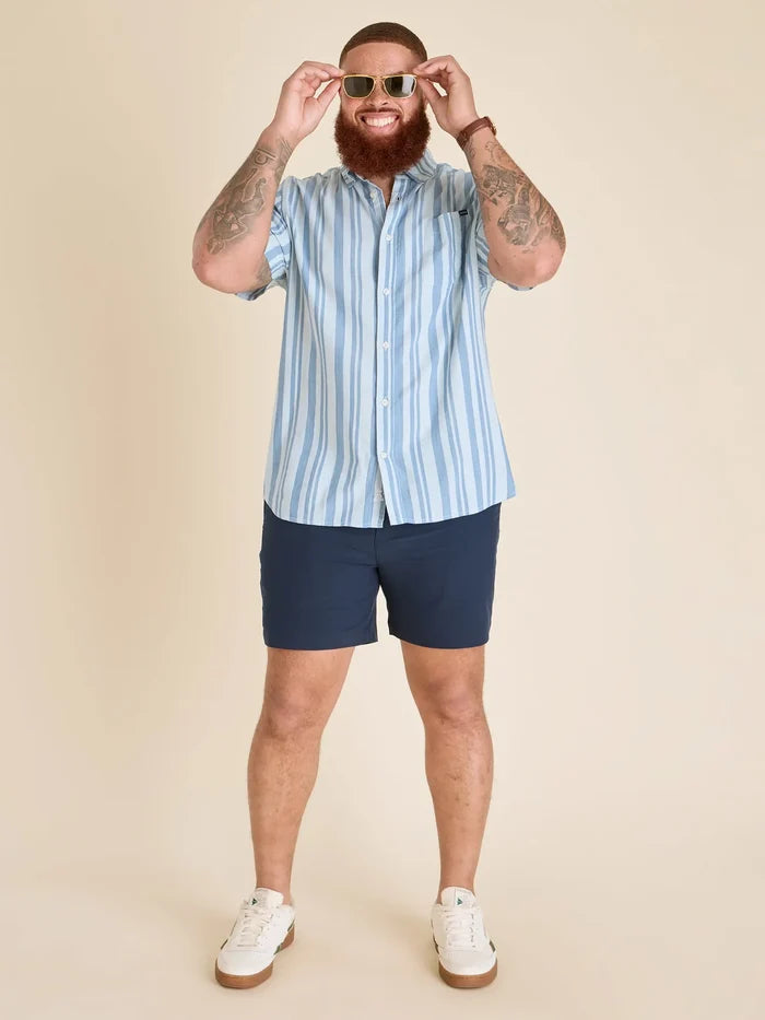 The Striped Up & Down (Resort Weave Friday Shirt) - Image 5 - Chubbies Shorts
