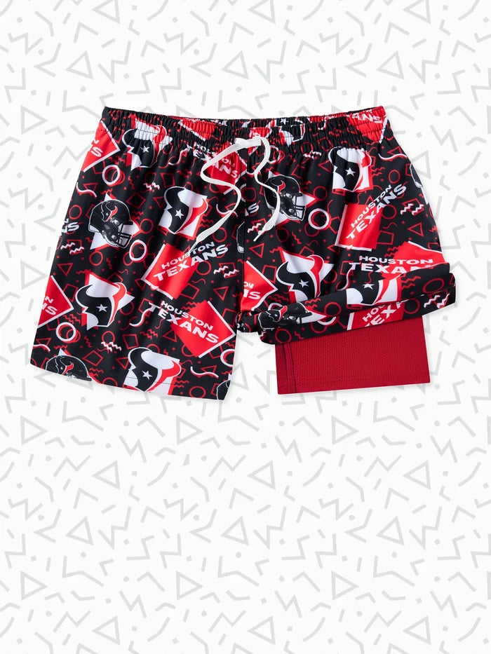 The Texans Game Day Fit 5.5" (Classic Lined Swim) - Image 1 - Chubbies Shorts