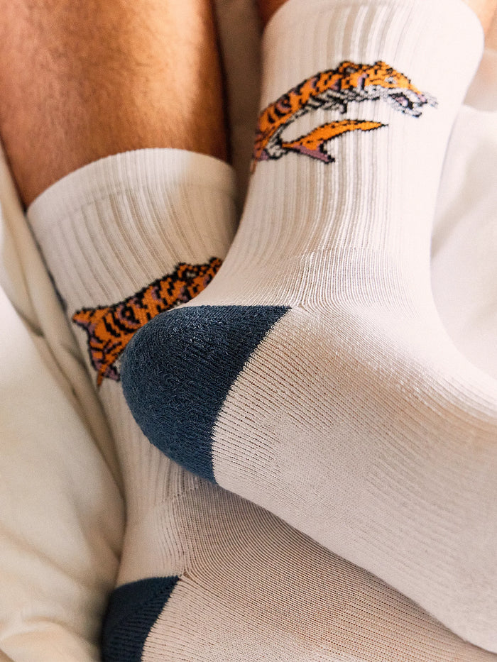 The Tiger Sharks (All Day Sock) - Image 1 - Chubbies Shorts