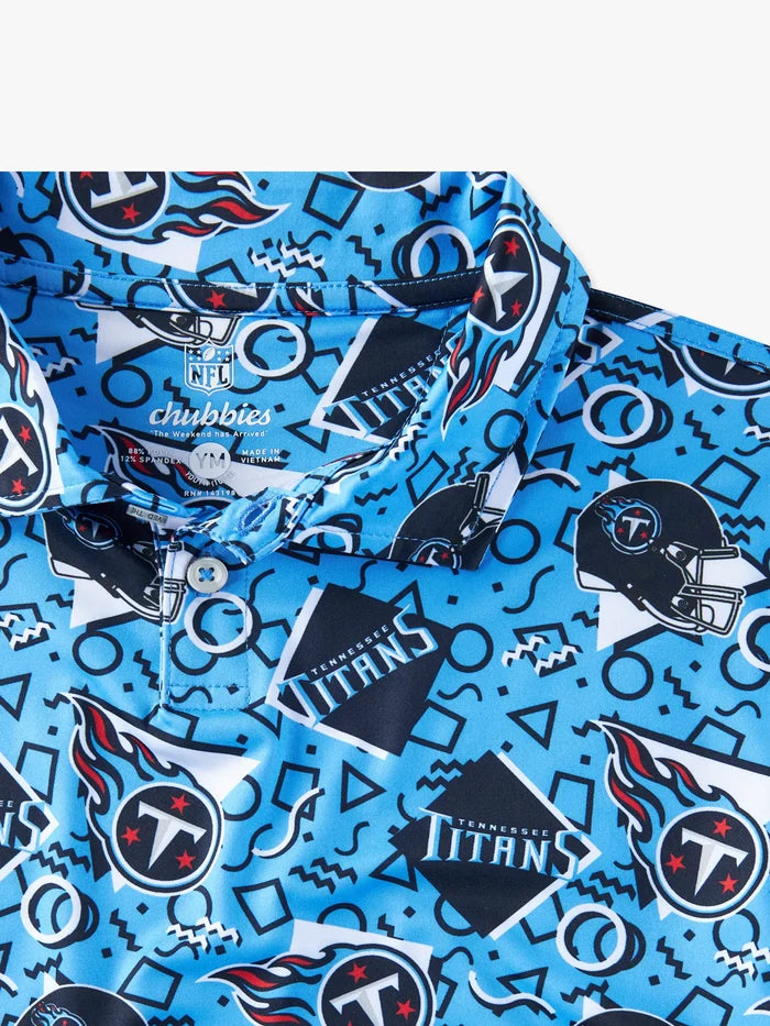 The Titans Game Day Fit (Boys Performance Polo) - Image 2 - Chubbies Shorts