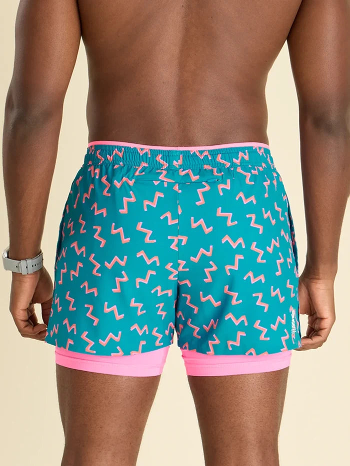 The Twist and Squiggle- Blue 4" (Ultimate Training Short) - Image 2 - Chubbies Shorts