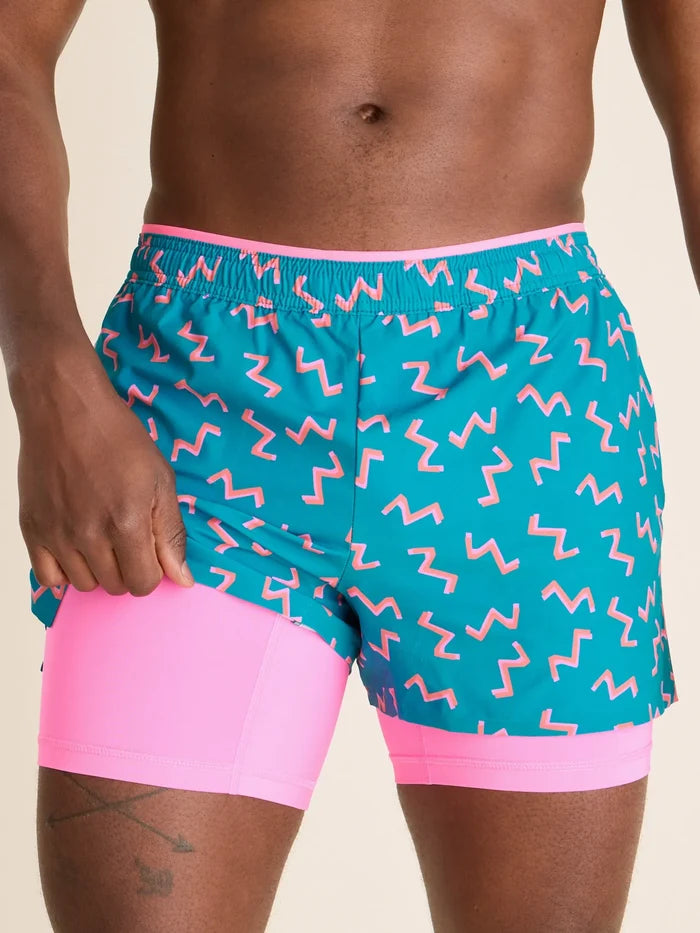 The Twist and Squiggle- Blue 4" (Ultimate Training Short) - Image 3 - Chubbies Shorts