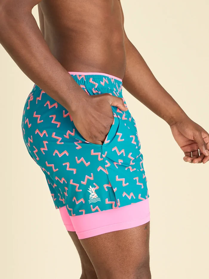 The Twist and Squiggle- Blue 5.5" (Ultimate Training Short) - Image 3 - Chubbies Shorts