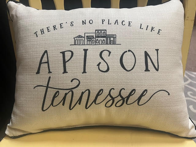 THERE'S NO PLACE LIKE MAIN STREET PILLOW APISON