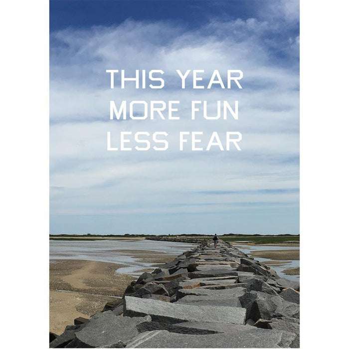 This Year More Fun Less Fear Breakwater Postcard — Adam's Nest, Provincetown