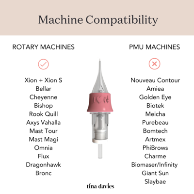 Tina Davies I Love Ink Needle Cartridges -.25 mm 5RS