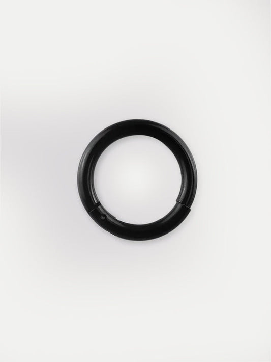 Titanium Plated Hinged Ring 14G | Black-Image 1