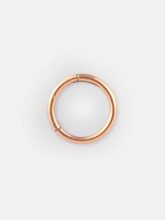 Titanium Plated Hinged Ring 16G | Rose Gold-Image 1
