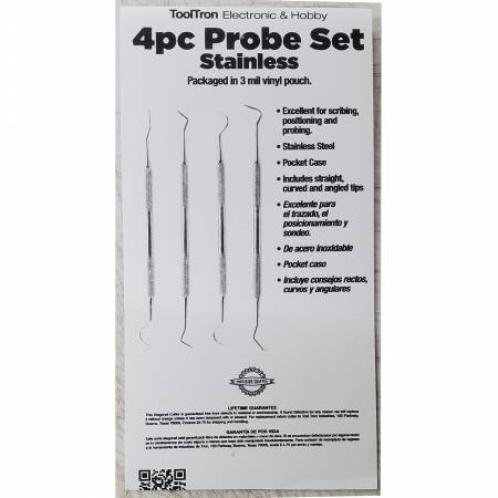 Tooltron Stiletto & Probe Set 4pc # TT00011 JEANNE'S FAVORITES SCAN N CUT