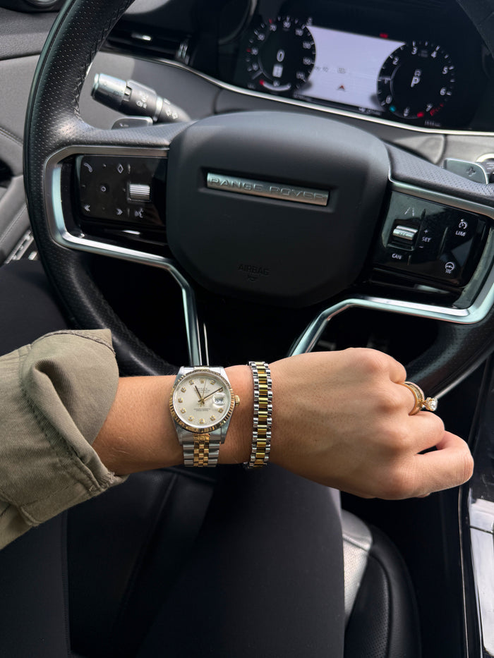 TWO TONED WATCH BAND BRACELET