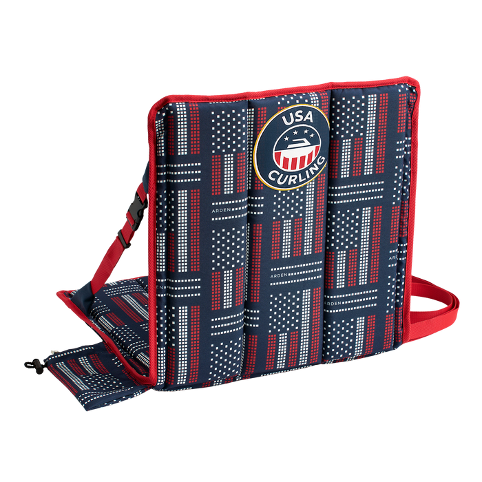 USA Curling Custom Heat Cushion + Battery Bundle
