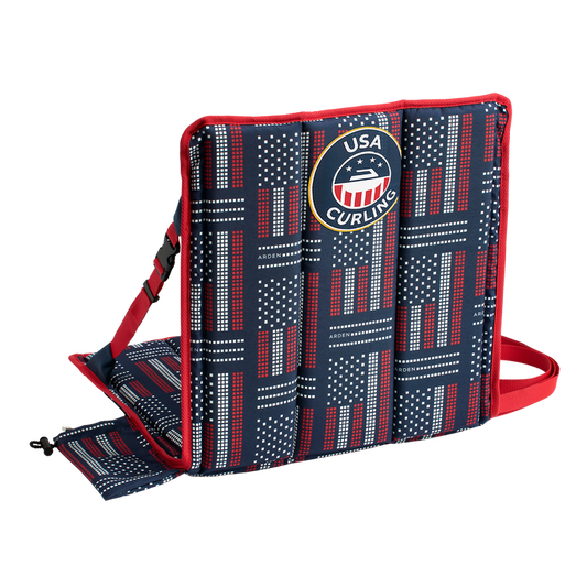 USA Curling Custom Heat Cushion + Battery Bundle