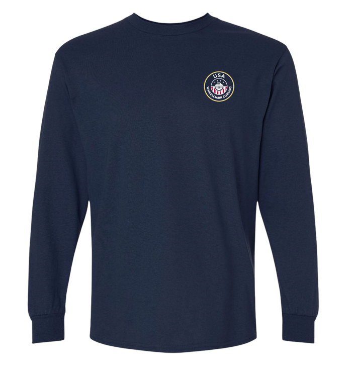 USA Curling Wheelchair Logo Unisex Long Sleeve