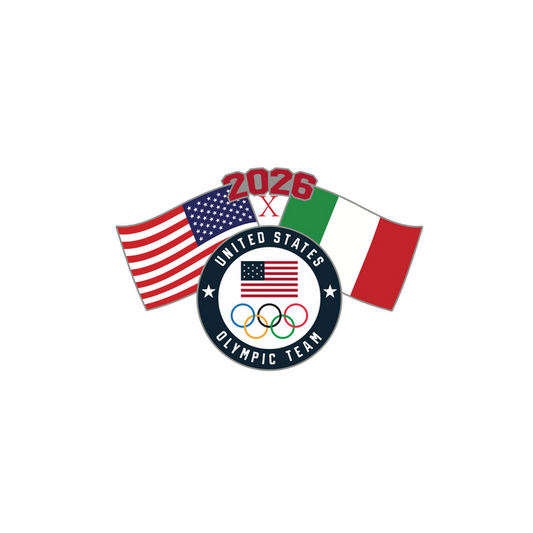 USOC 2026 Dual Flag Pin
