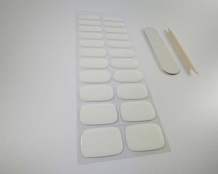 UV-Free Gel Nail Wraps – Cloud Dancer