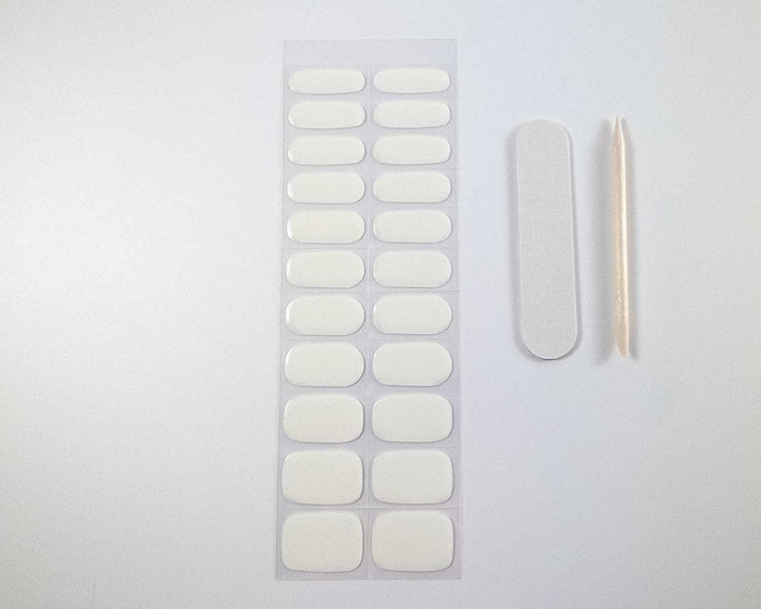 UV-Free Gel Nail Wraps – Cloud Dancer