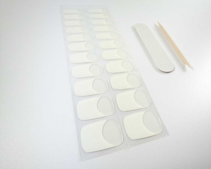 UV-Free Gel Nail Wraps – French Tip