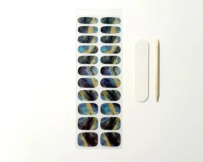 Marble Mood UV-Free gel wrap strip close-up