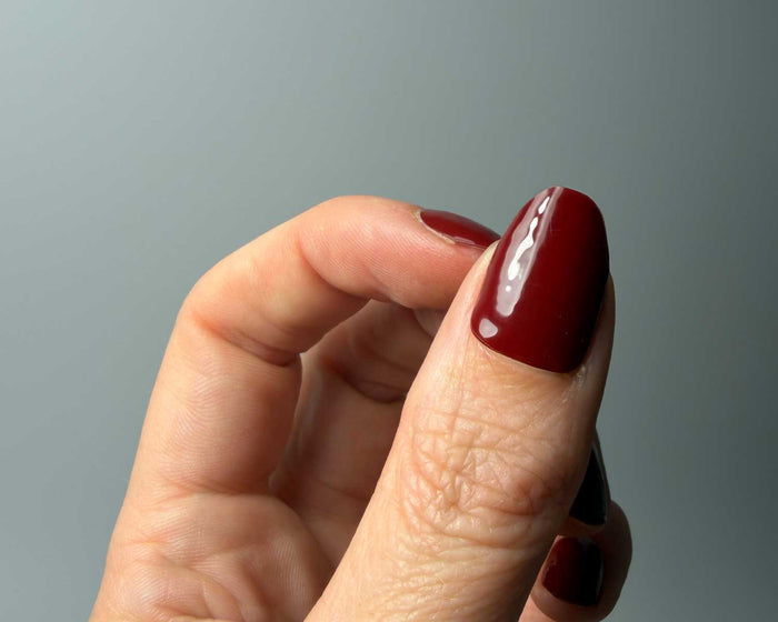 UV-Free Gel Nail Wraps – Maroon