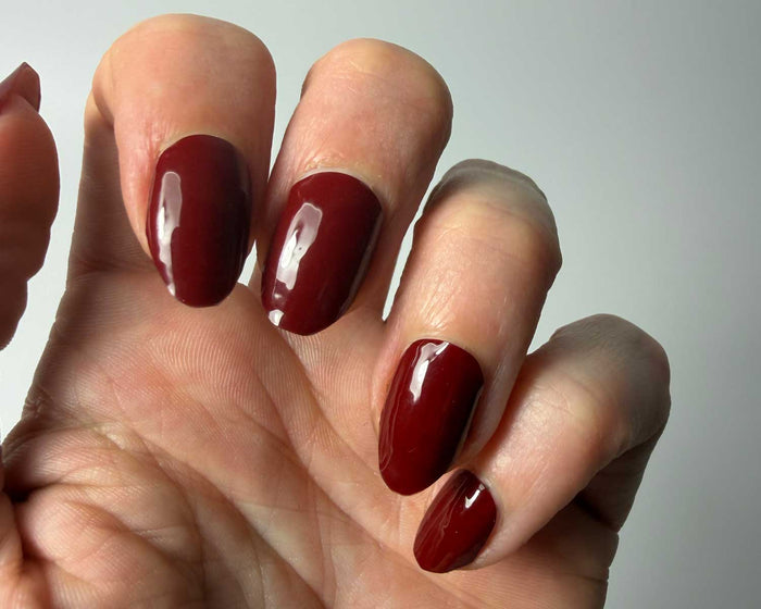 UV-Free Gel Nail Wraps – Maroon