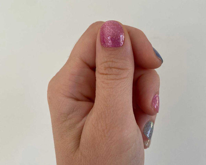 UV-Free Gel Nail Wraps – Rainbow Glitter