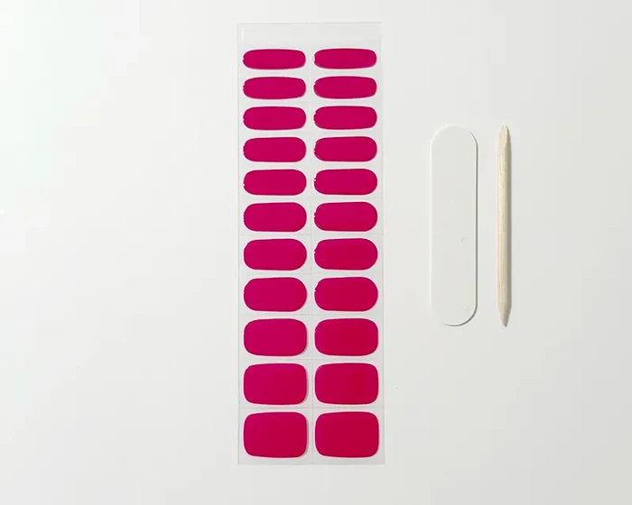 UV-Free Gel Nail Wraps – Scarlett Red