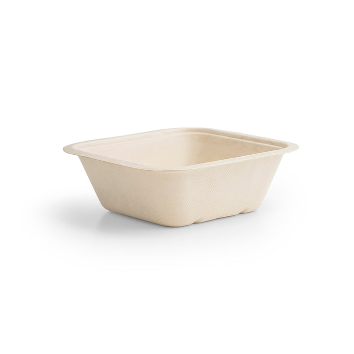 Vegware Nourish Gourmet 32oz Square (V4), Natural Molded Fiber | F4-Series | 600/cs