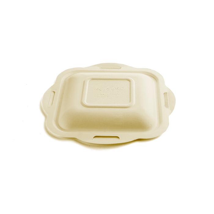 Vegware Nourish Gourmet Lid (V4), Natural Molded Fiber | f4-Series | 600/cs