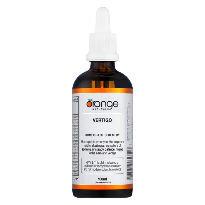 Dropper Bottle of Orange Naturals Vertigo 100ml