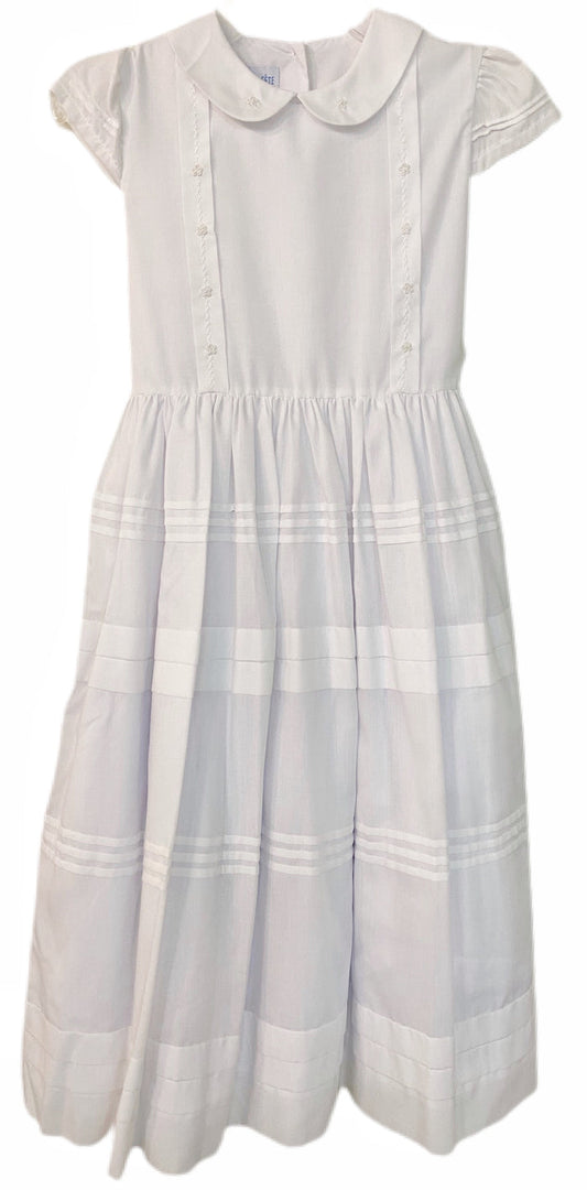Vive La Fete Tucked Communion Dress