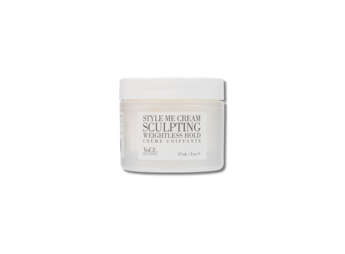 VoCÊ Haircare – Natural Style Me Cream | Anti-Frizz, Weightless Hold, Shine Enhancing, Non-Toxic, Vegan Haircare for All Hair Types with Argan Oil, Baobab Extract, Brazil Nut Oil (2 oz | 57 ml)