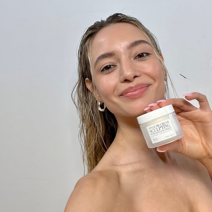 VoCÊ Haircare – Natural Style Me Cream | Anti-Frizz, Weightless Hold, Shine Enhancing, Non-Toxic, Vegan Haircare for All Hair Types with Argan Oil, Baobab Extract, Brazil Nut Oil (2 oz | 57 ml)