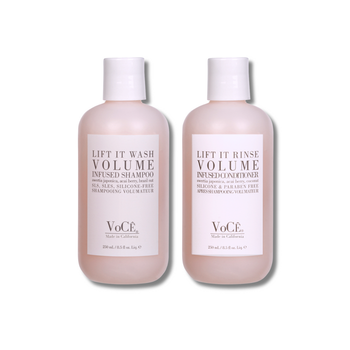 VoCÊ Natural Volume Conditioner for Fine to Medium Hair | Anti-Frizz, Shine Enhancing, Non-Toxic, Cruelty-Free, Vegan with Olive Fruit Oil, Swertia Japonica, Acai Berry, and Coconut (8.5 oz | 250 ml)