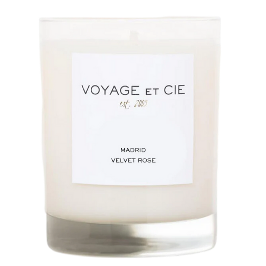 velvet rose voyage et cie highball candle