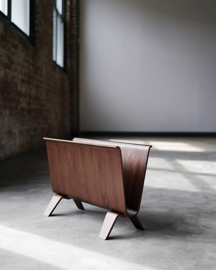 Walnut Magazine Rack