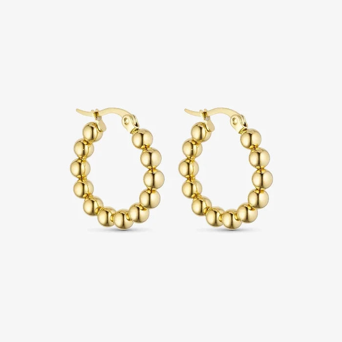 WOLFF JEWELRY - Big Boble Hoops - 18 karat guldbelagt