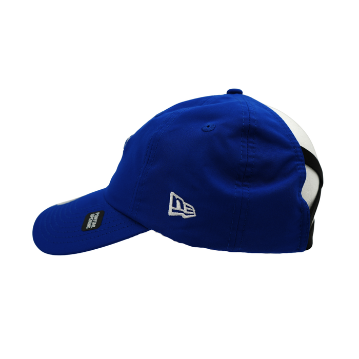Women's New Era 9FORTY Buffalo Bills Blue Crisscross Ponytail Hat