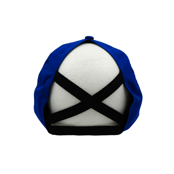Women's New Era 9FORTY Buffalo Bills Blue Crisscross Ponytail Hat