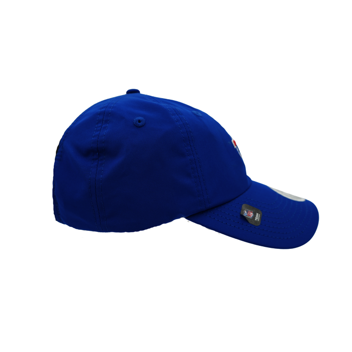 Women's New Era 9FORTY Buffalo Bills Blue Crisscross Ponytail Hat
