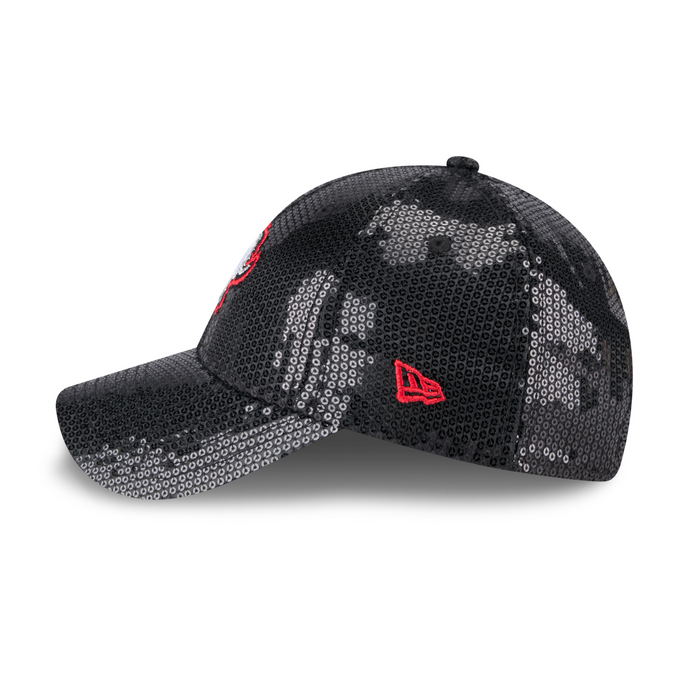 Women's New Era 9FORTY Buffalo Sabres Alternate Logo Black Sequin Hat