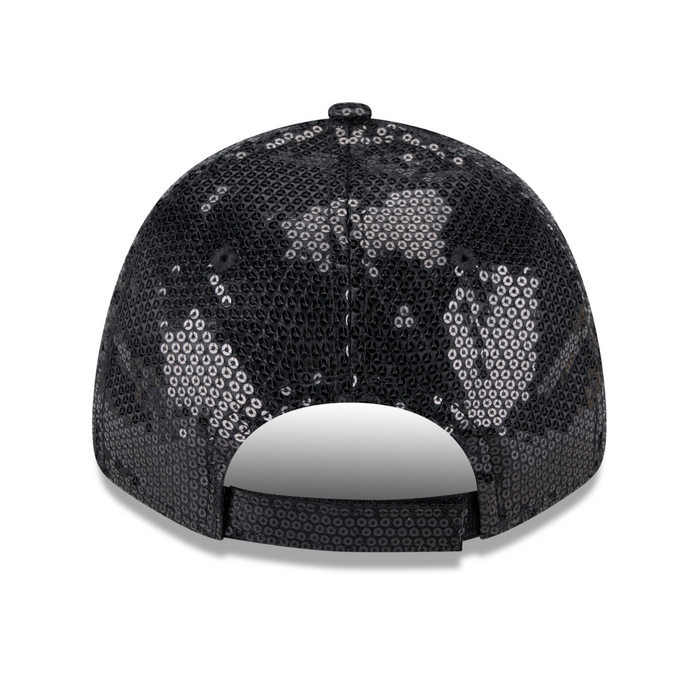 Women's New Era 9FORTY Buffalo Sabres Alternate Logo Black Sequin Hat