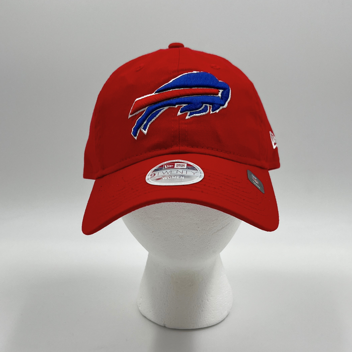 Women's New Era 9TWENTY Bills Charging Buffalo Red Adjustable Hat