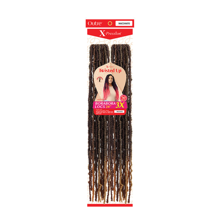 X-Pression Twisted Up Crochet Braids Borabora Locs 24" 3x