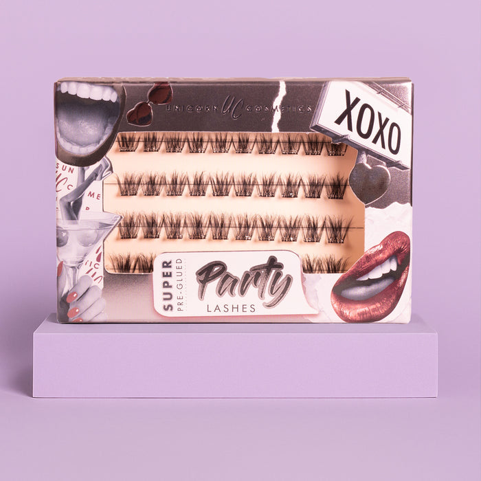 *NEW* XOXO Super Pre-Glued Party Lashes - Limited Edition - Unicorn Cosmetics